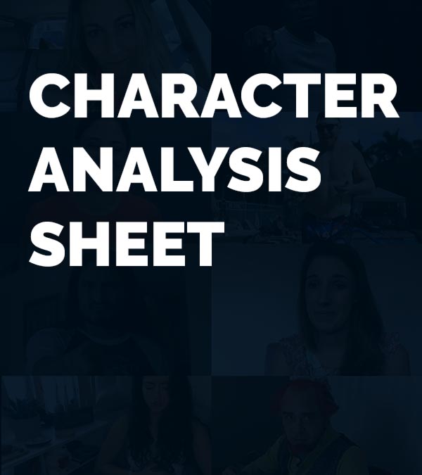 Character Analysis Sheet graphic card